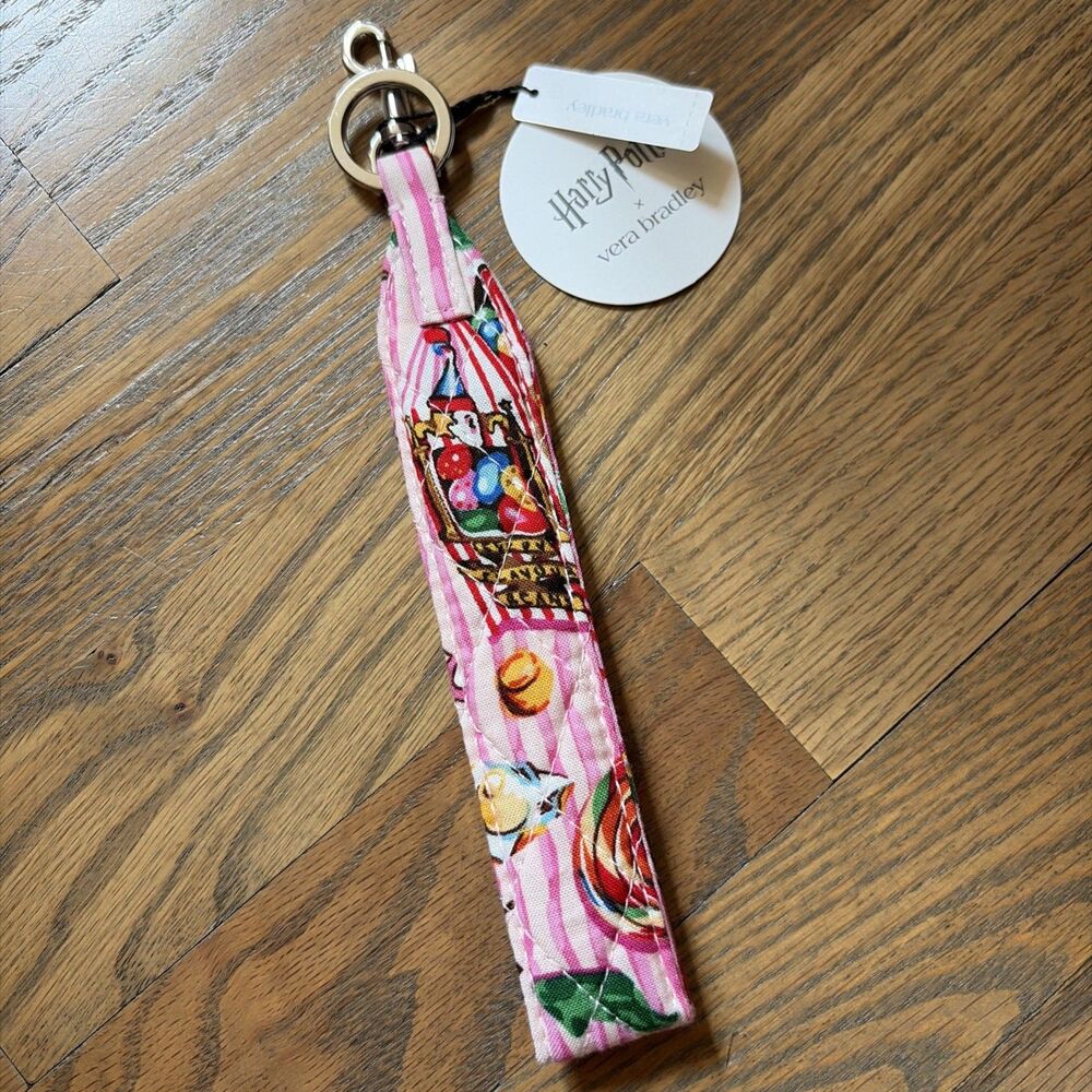 Vera Bradley x Harry Potter Honeydukes Wristlet Key Fob Holder Candy Charm NWT
